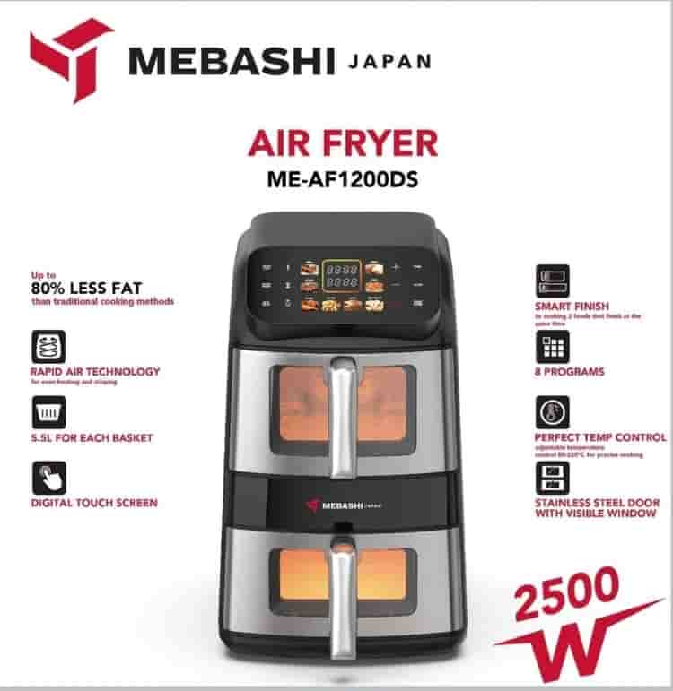 Mebashi Air Fryer ME-AF1200DS MR-kitchenn-1